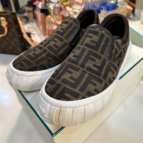 fendi slip on sneakers sale|men's fendi high top sneakers.